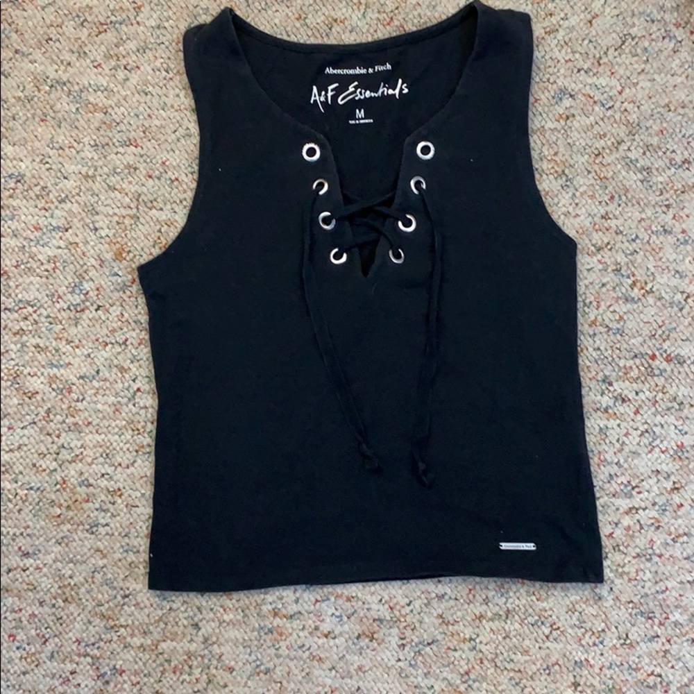 Abercrombie lace down tank
